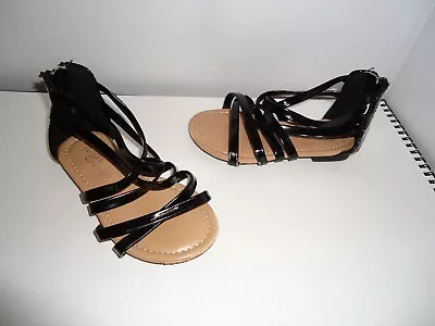 Max Collection Baby Girl Black Sandals Shoes Size 7M • $9.99