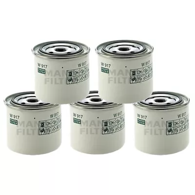 Mann-Filter Set Of 5 Oil Filters W917 For 240 260 740  780 850  960 C70 S90 • $39.96