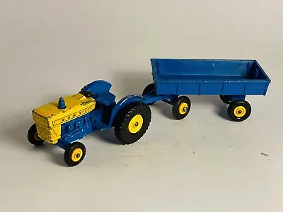 MATCHBOX LESNEYS #39 Ford Tractor And Trailer : Original Vintage (refT3) • £8.99