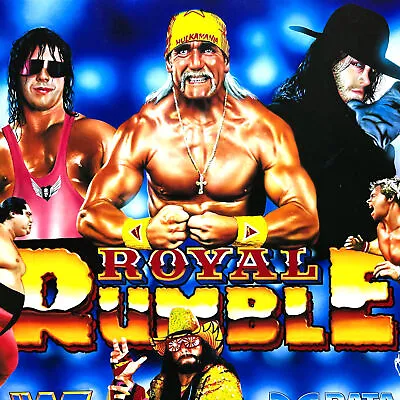 Data East Royal Rumble Pinball Machine Game Backglass Translite NOS ORIGINAL • $128.77