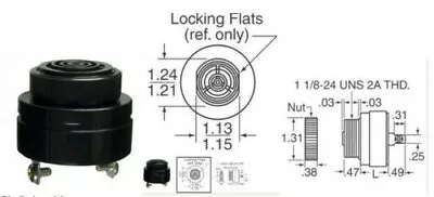 $8.95 • Buy MALLORY  Sonalert®   SC616NP 2.9 KHZ Fast Pulse 6-18v DC 95db Backup Alarm NOS