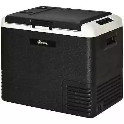 Outsunny 50L Car Refrigerator 12V Portable Freezer For Camping Driving Picnic • £82.66