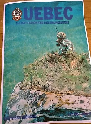 £15 • Buy Northern Ireland Troubles ARMY, 3RD BATTLION THE QUEENS REGIMENT  QUEBEC 1988/90