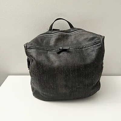 M0851 Traveler Fold Over Backpack Weekender Bag Leather RARE • $550