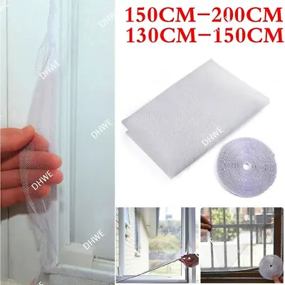 £3.45 • Buy White Large Window Screen Mesh Net Insect Fly Bug Mosquito Moth Door Netting New