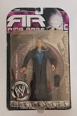 WWE Jakks Wrestling Figure MOC WWF ECW Ring Rage RA Ruthless PAUL HEYMAN Hat Mic • $29.99