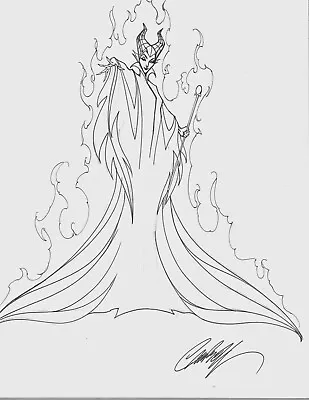 J Scott Campbell Maleficent #2 & #5 Original Cover Art Pencil & Ink Set 9 X 12 • $3999