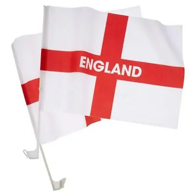 £3.50 • Buy 2 X England Car Flags For Car Window World Cup 2022- St Georges Car Flag