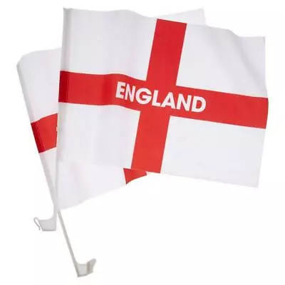 2 X England Car Flags For Car Window World Cup 2022- St Georges Car Flag • £3.50