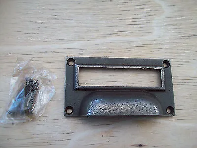£6.99 • Buy Cast Iron Drawer Cupboard Filing Cabinet Card Frame Holder Door Cup Pull Handle