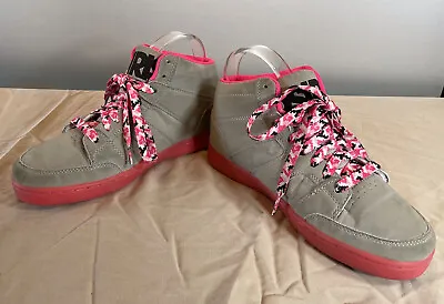 Vintage Osiris High Tops Womens Size 8.5 “Convoy Mid” Gray Pink Great Condition • $19.99