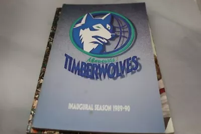 BOOK Media Guide 1989 1990 Minnesota Timberwolves NBA Season Kevin Garnett • $19.95