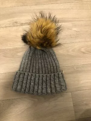 Holland Cooper Bobble Hat GREY One Size  • £10