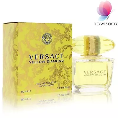 Versace Yellow Diamond Perfume Women By Versace Eau De Toilette Spray 3 Oz EDT • $64.95