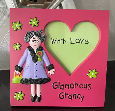 Quirky GLAMOROUS GRANNY Photo Frame NEW Grandma Nanna Nan BNIB Gift Idea? • £10