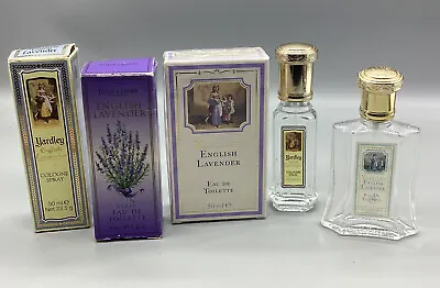 YARDLEY English Lavender Cologne Spray Glass Bottle W/ Original Box VINTAGE LOT • $29.50