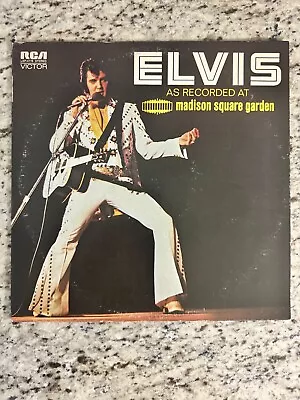 Elvis Presley - Madison Square Garden OG Vinyl LP RCA Records 1972 • $11.99