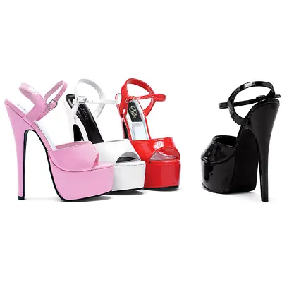 $42.83 • Buy Ellie Platform Stiletto Open Toe Strap High Heels Adult Women Shoes 652/JULIET