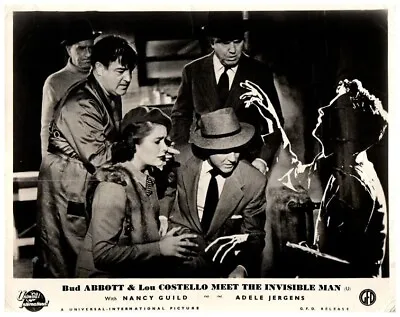 Bud Abbott & Lou Costello Meet The Invisible Man Original Lobby Card Nancy Guild • $50.57