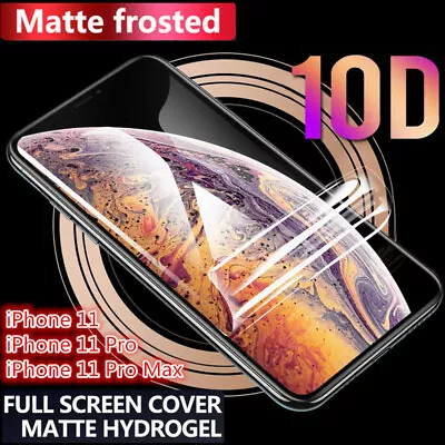 $6.59 • Buy Frosted Front +Back Hydrogel Screen Cover For IPhone 12 Pro Max 11 X XR 7 8 Plus
