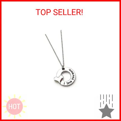 Mother Daughter Necklace I Love You More Necklace 18 Inch Stainless Steel Neckla • $14.99