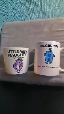 Little Miss Naughty And Mr Grumpy Mugs • £9.99