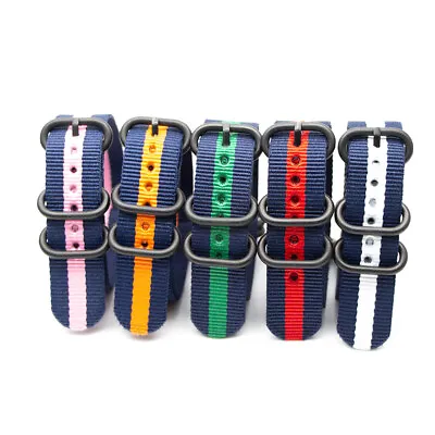 Nylon Watch Band One Piece Waterproof Ballistic Replacement Strap Military Style • $11.69