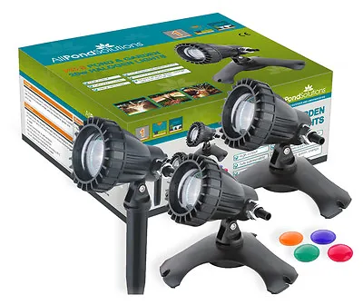 Underwater Pond And Garden Light Set Of 3 All Pond Solutions PG-3 Lights • £44.99