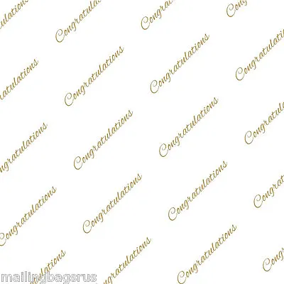 Congratulations Gold Tissue Paper 500x750mm Multi Listing • £4.49