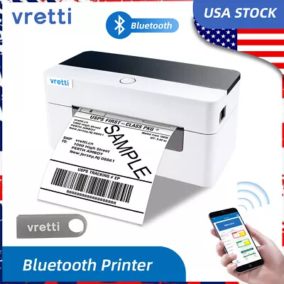 VRETTI Thermal Shipping Label Printer 4x6 Wireless Bluetooth Label Printer  • $65.47