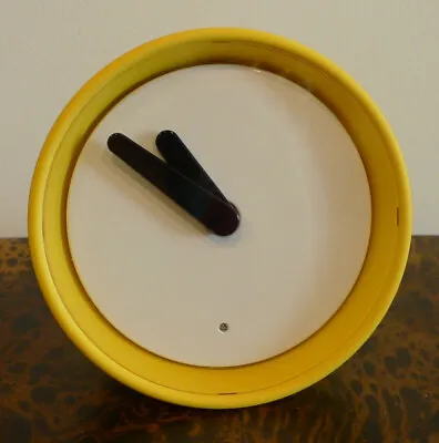 Heny Preutz Ikea Yellow Rubber Stolpa Silent Clock Illuminates • $85.91