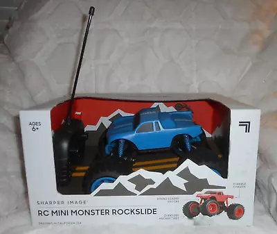 Sharper Image Blue Rc Mini Monster Truck Rockslide New • $19.99