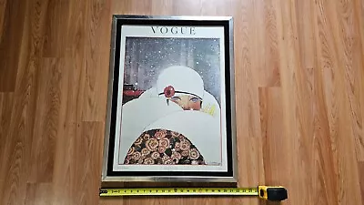 Vogue Fashion Magazine Cover Art Print Poster February Feb 1919 Conde Nast FRAME • $645.99