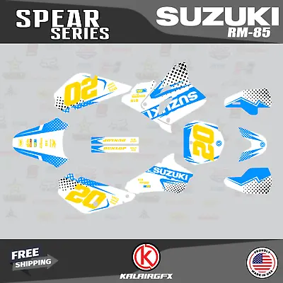 $49.99 • Buy Graphics Decal Kit For Suzuki RM85 (2001-2023) RM 85 Spear Series - Cyan
