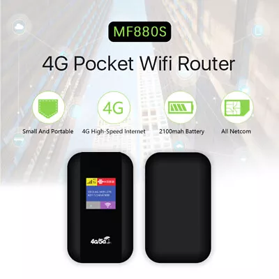 Portable 4G WiFi Router With Sim Card Slot Pocket WiFi Router For Outdoor Travel • $25.36