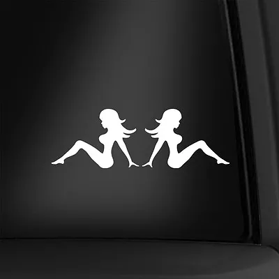 Pair Of Sexy Mud Flap Girls 4 Inch Vinyl Decal Trucker Sticker Multiple Colors! • $3.99