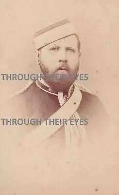 Original Cdv Photo Named Artillery Officer 1877 • £45