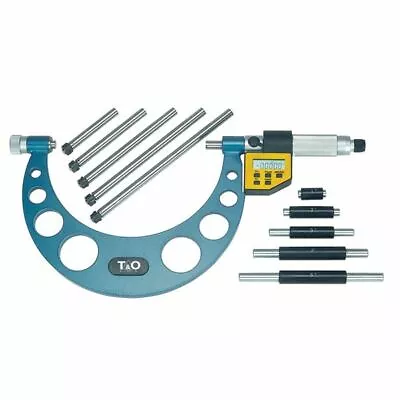 T&O TEOM-06 0-6  Electronic Outside Micrometer Set W/Interchangeable Anvils • $269.69