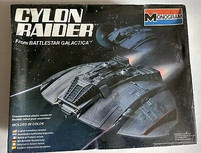 Vintage Battlestar Galactica Cylon Raider Model Kit Monogram 1978 New Sealed • $89.99