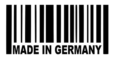 Made In Germany Barcode Vinyl Sticker Decal Drift Race JDM - Choose Size & Color • $2.51