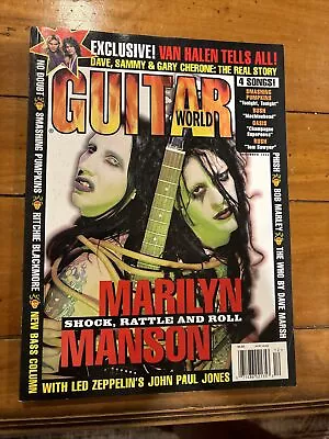 Guitar World Magazine Marilyn Manson DIMEBAG DARRELL Eddie Van Halen CHET ATKINS • $20