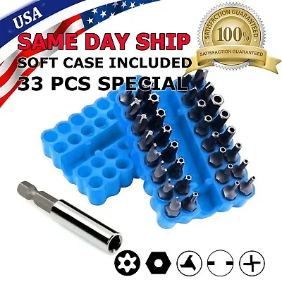 33 Torx Bit Set Tamper Proof Security Torq Hex Star Spanner Tri Wing Screwdriver • $6.94