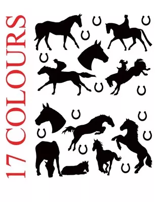 £2.89 • Buy Horse Horses Pony Wall Art Vinyl Decal Sticker Bedroom Car Bumper Window
