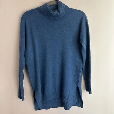 Philosophy Sweater Womens Small Cashmere By Republic Turtleneck Cashmere Blue • $44.99