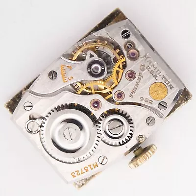 Vintage Hamilton Cal. 982 19-Jewel Wristwatch Movement Excellent Original Dial • $75