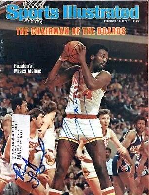 Moses Malone Rudi Tomjanovich Autos On Sports Illustrated Febuary 19 1979 • $125