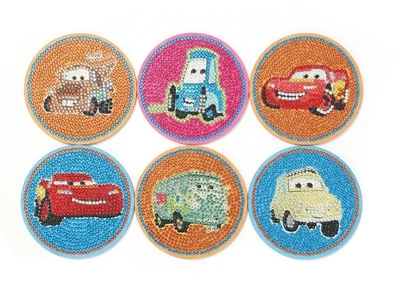 $29.95 • Buy Aussie Seller - 6 Piece Diamond Painting DIY Disney Cars Coaster Set