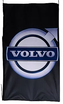 Volvo-flag Black Vertical Banner 5 X 3 Ft 150 X 90 Cm • $27.99