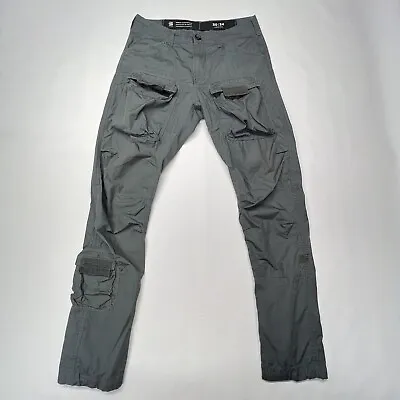 G Star 3D Straight Tapered Cargo Pants Graphite Ripstop 30x34 Mens (MSRP $150) • $88