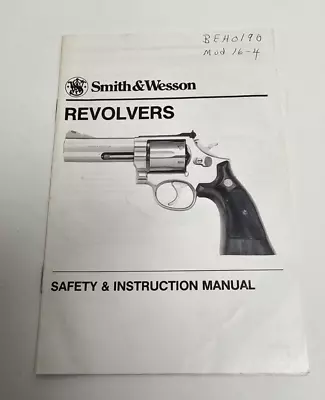VTG Smith & Wesson Revolvers Safety And Instruction Manual • $17.99